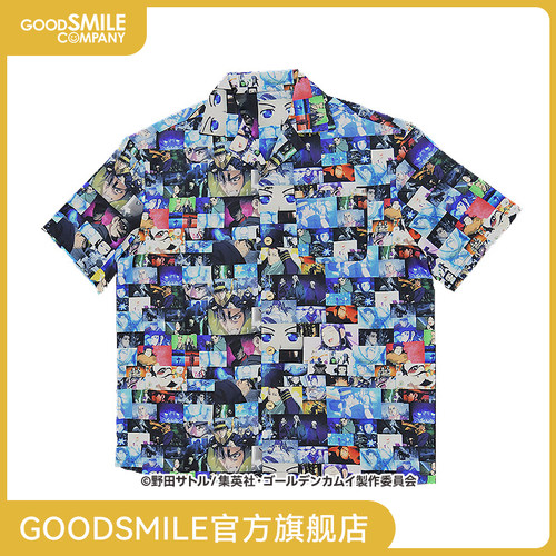 黄金神威OP·ED图案开领衬衫