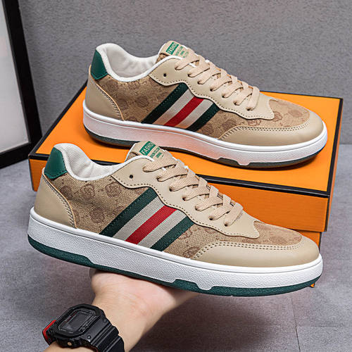 【100%专柜正品】男鞋夏季新款透气潮流印花休闲运动板鞋子男潮流