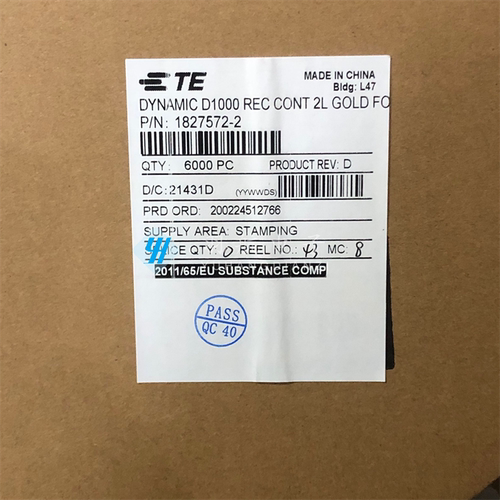 连接器泰科1827572-2原装现货