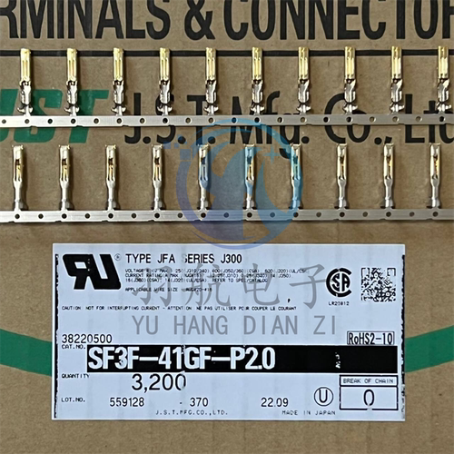 JST连接器 SF3F-41GF-P2.0 端子线规16-20AWG 原装现货 一个起拍