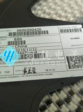 一个起拍 molex连接器 560020-0420 5600200420 针座4P 原装现货