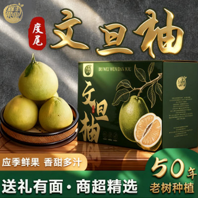 福建度尾文旦柚新鲜水果