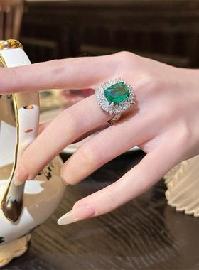 彩宝气质设计感复古轻奢戒指