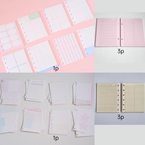 soii手帐分装|Nemosissy 18款 A7六孔内页 vibe双心
