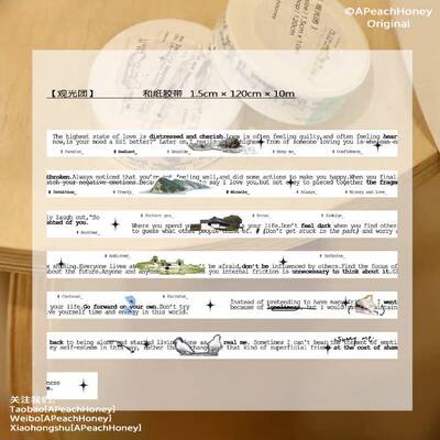 soii手帐分装|APeachHoney 和纸胶带《观光团》