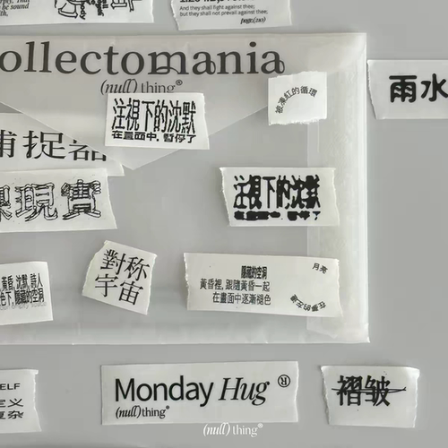 soii手帐分装|nullthing 和纸胶带《文字续记》