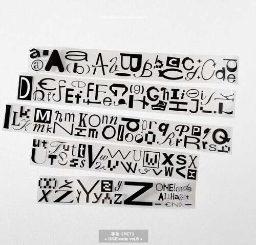 soii手帐分装|onelande pet胶带《字助》