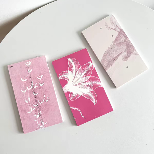 soii手帐分装|书写者BOOK 3款A6p内页《粉色植物花卉》