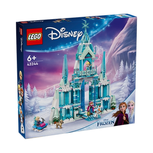 LEGO乐高迪士尼公主系列43244艾莎冰雪宫殿儿童积木女孩玩具礼物
