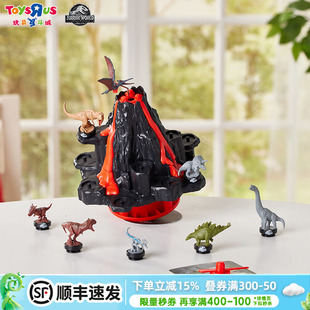 侏罗纪世界霸王龙形手办危险火山玩具霸王龙游戏玩具生日礼物