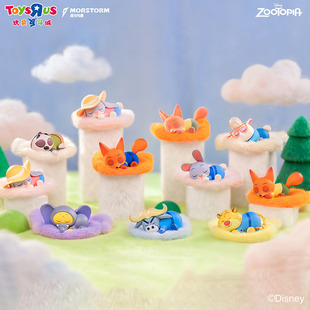 疯狂动物城趴趴乐系列盲盒朱迪尼克手办桌面摆件毛绒公仔玩偶礼物