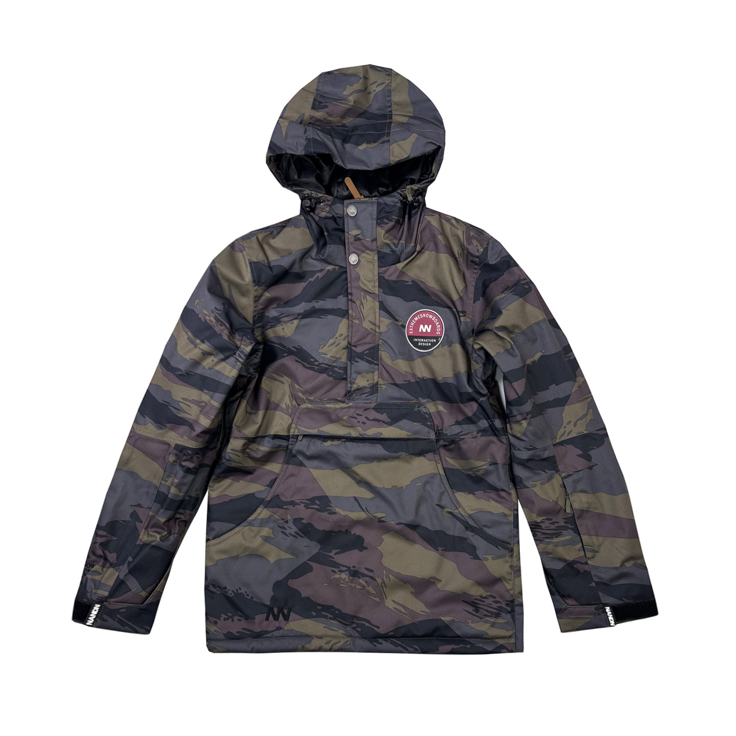 断码清仓-南恩女款滑雪服套头上衣单板防风防水冬季夹棉保暖户外