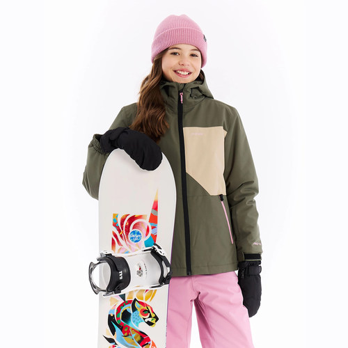 protest原单儿童滑雪服冬季夹棉户外棉服防风防水保暖外套单双板