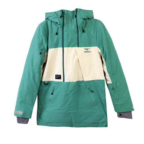 TISENTELE女套头滑雪衣冬季夹棉防水双板单板冲锋衣服中长554036