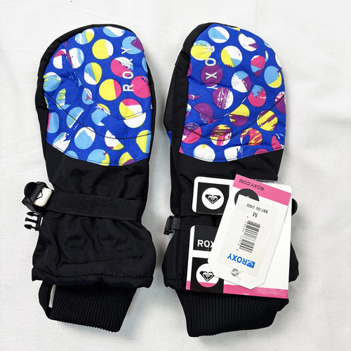 roxy女款滑雪手套闷子外贸夹棉防风防水掌心防滑耐磨