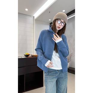 双拉链连帽卫衣 月月 小众设计极简风厚款 新款 2511C8002 2025冬季