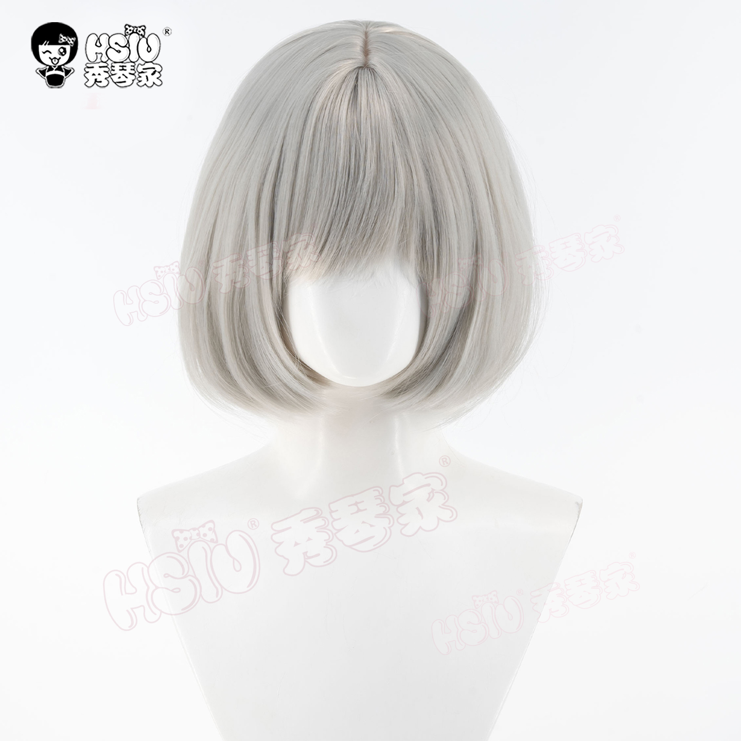 秀琴家白月魁cos假发假毛