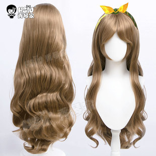秀琴家 第五人格 滚滚伙伴cos假发 小女孩 熊猫cosplay 特调棕