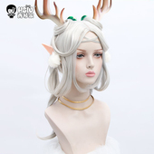 王者农药cosplay鹿角 秀琴家 假毛 遇见神鹿cos假发 鹿灵守心 瑶