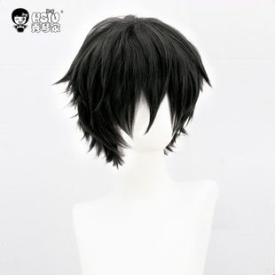 【秀琴家 太宰治cos假发】文豪野犬cosplay 自然黑蓬松收脸短发男