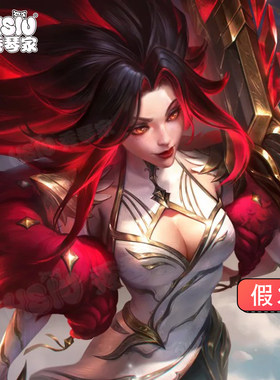 秀琴家 英雄LOL T1冠军皮 厄运小姐 女枪cos假发 混蓬蓬丝假毛