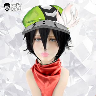 【秀琴家 卡米尔cos假发】凹凸世界cosplay假毛 动漫黑色翻翘现货