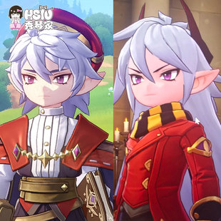 秀琴家 洛 克 恩佐cos假发 王国 长短发双形态混蓬造型