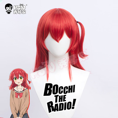 秀琴家 孤独摇滚 喜多郁代cosplay假发 特调砖红色 单侧小马尾