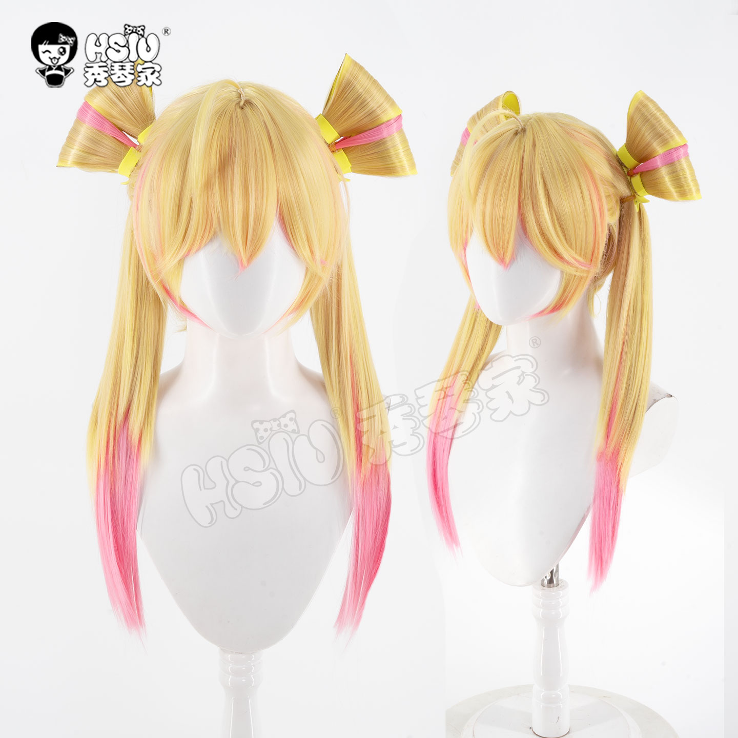 秀琴家 守望先锋ow 朱诺cos假发神话皮魔法少女 分体发包仿真头皮