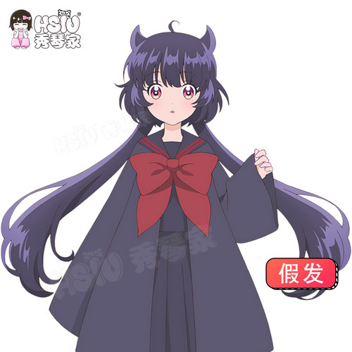 秀琴家 少女怪兽焦糖味 克萝艾 赤石黑绘cos假发 混蓬丝 水母头