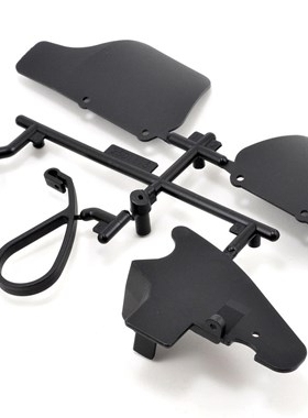 SWORKz S35-3 1/8越野车 後擺臂防塵板及油箱擋油板組#2501115