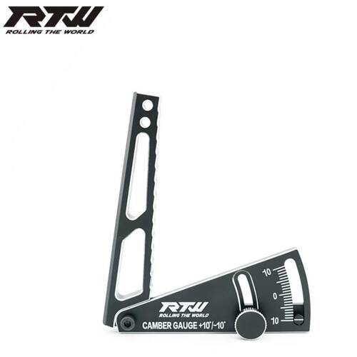 RTW 1/10 1/8 调车工具 金属下止点尺 倾角尺 RTW-1070Black黑色