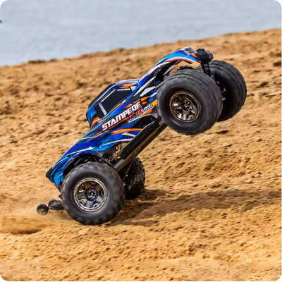 TRAXXAS 1/10 Stampede 4X4升级无刷大脚车强化传动无夹#90376-4