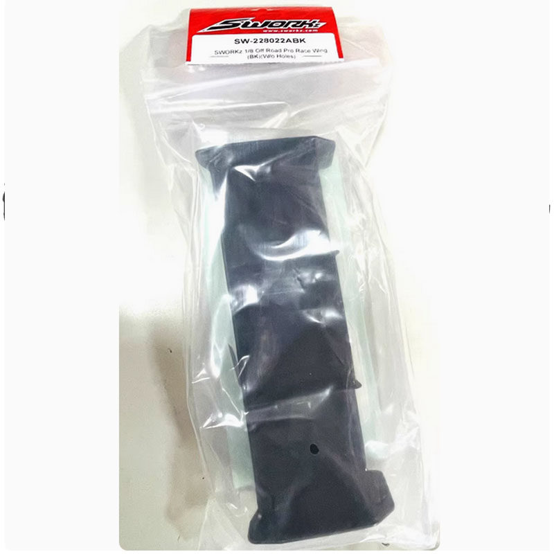 SW-228022ABK SWORKz 1/8越野車用竞技車尾翼(黑)(無孔)