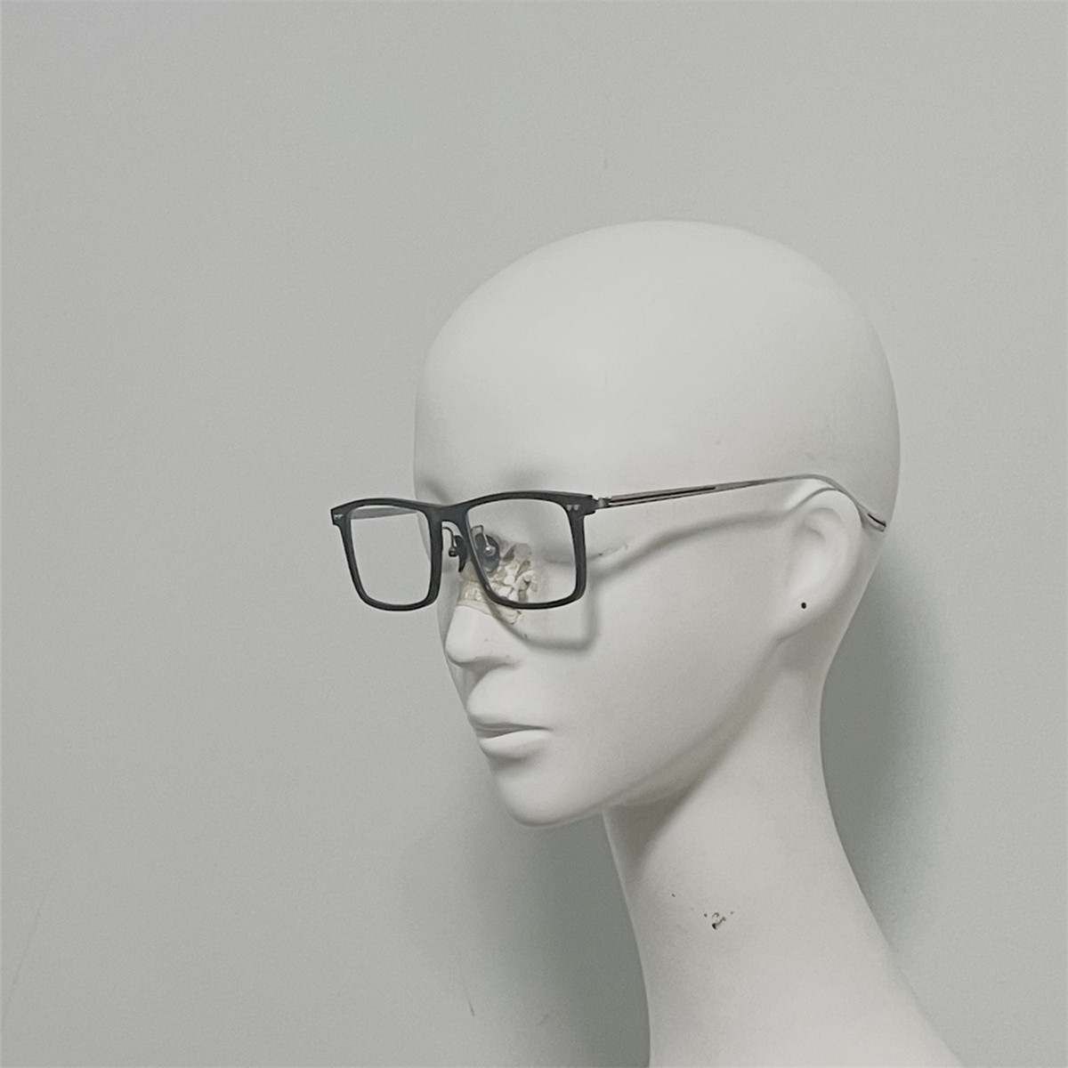 325 纯天然牛角配钛金属腿眼镜 光学镜 复古超大方框文艺范装饰镜