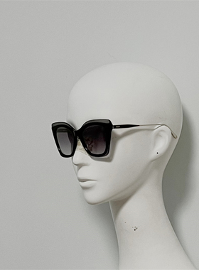 M西M698 意产进口定制双色板材太阳镜 撞色框超大框猫眼修脸墨镜