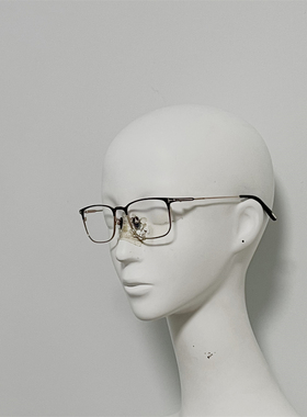 TF5929 撞色方框钛金属光学眼镜 近视镜 装饰镜 超轻含片15克