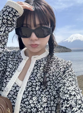 C和L 40238 不规则方框太阳镜 意产板材多边形框墨镜 INS 明星款