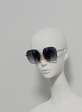 LFL1576 女式钛金属款撞色太阳镜 超超大框修脸墨镜 26年新款