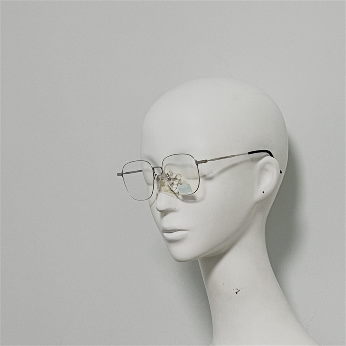 SL391 金属款超大框修脸眼镜 装饰镜 近视镜 方圆框 超轻含片17克