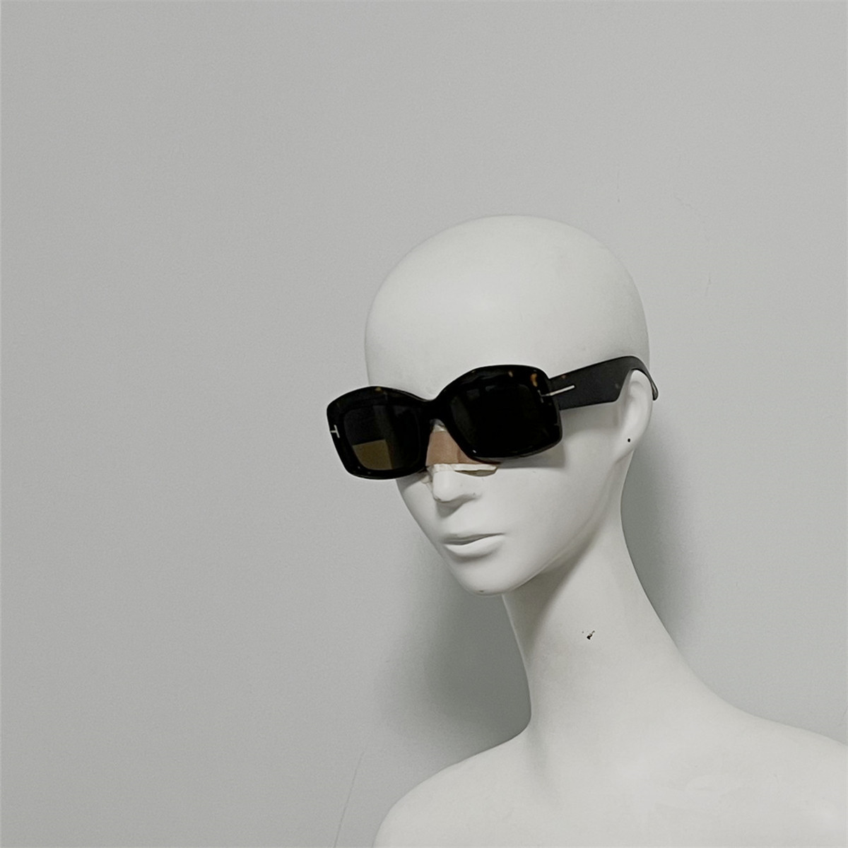 TF1218 意大利进口定制板材太阳镜 大框修脸墨镜 黄色夜视镜片