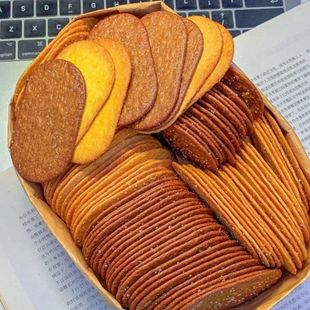 椰奶味薄脆饼干巧克力味早餐办公室解馋休闲追剧小零食品独立包装