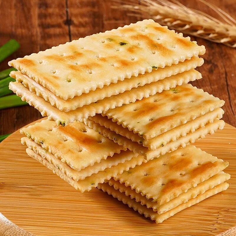 香葱咸味苏打饼干整箱独立包装梳打葱香饼干健康休闲碱性零食茶点