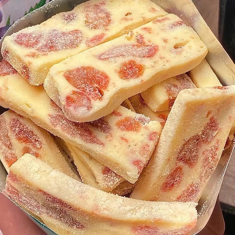 【大块果肉】芒果奶糕奶砖独立装草莓芒果干酸甜牛轧软糖休闲食品