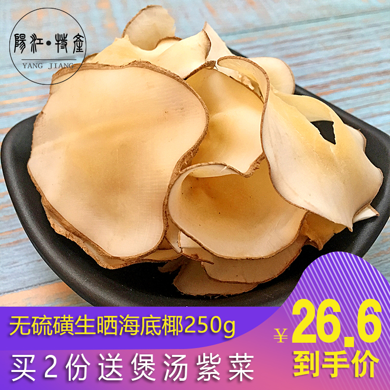 阳江特产无硫磺干海底椰片广东煲汤材料新鲜椰子片老火靓汤料250g