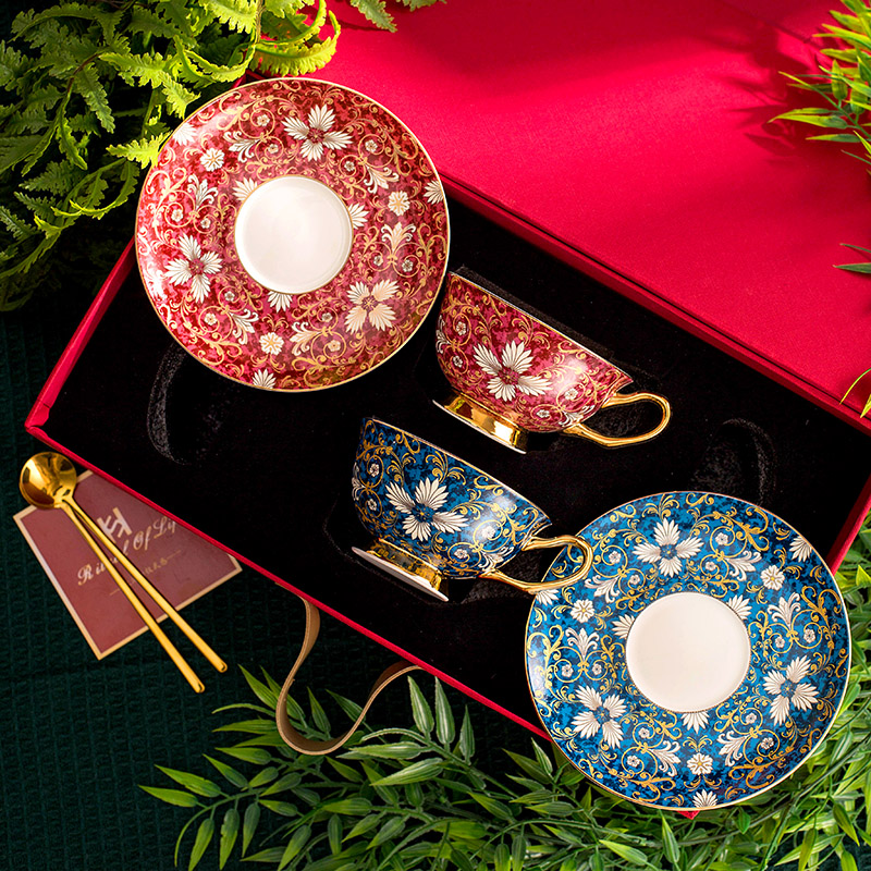 陶瓷咖啡杯碟羽墨乔迁新婚