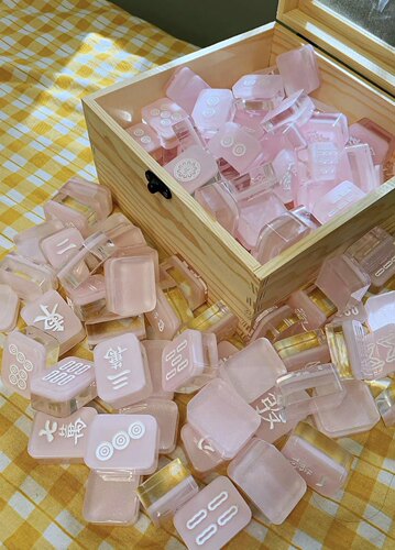 水晶滴胶麻将成品纯手工制作 可个性定制 送朋友闺蜜