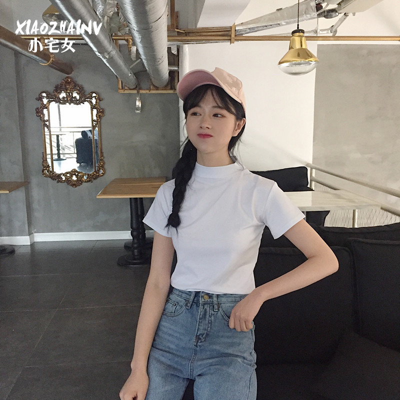 °ë¸ßÁì¶ÌÐäTÐôchicÉÏÒÂÅ®´º×°2018п°æ°Ù´î´òµ×Ò·þÌåÐôѧÉú