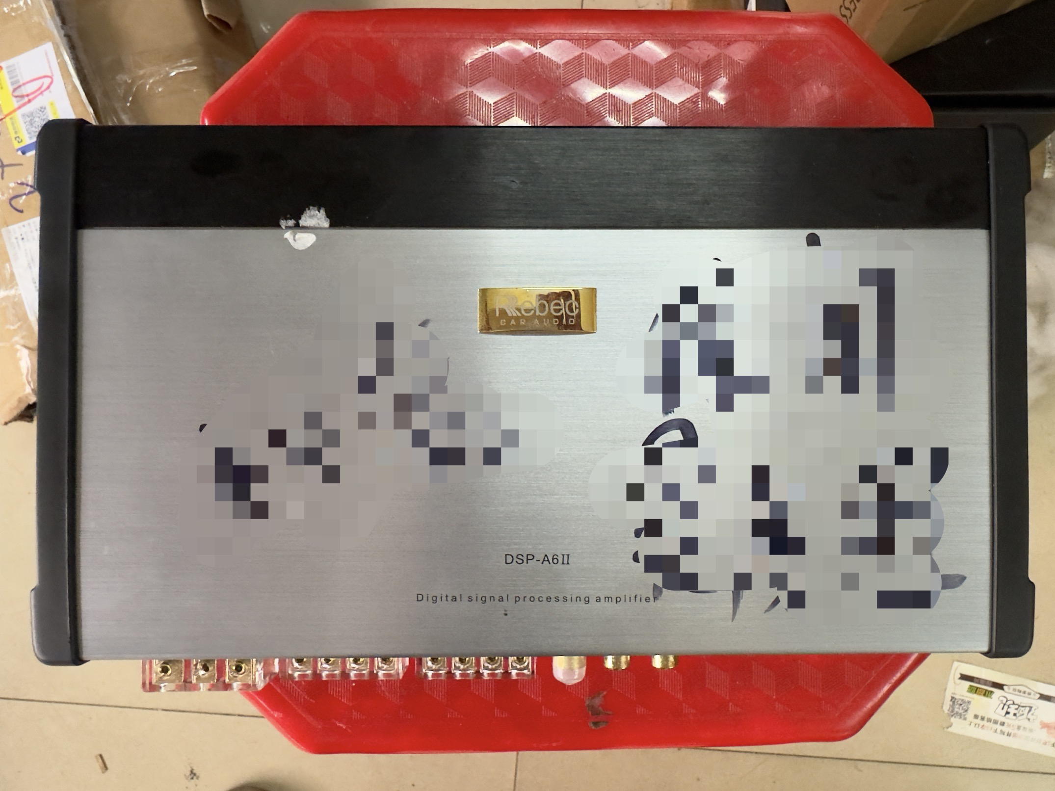 汽车音响功放设备维修雷贝琴A6二代泡水炸管DSP处理器故障问题