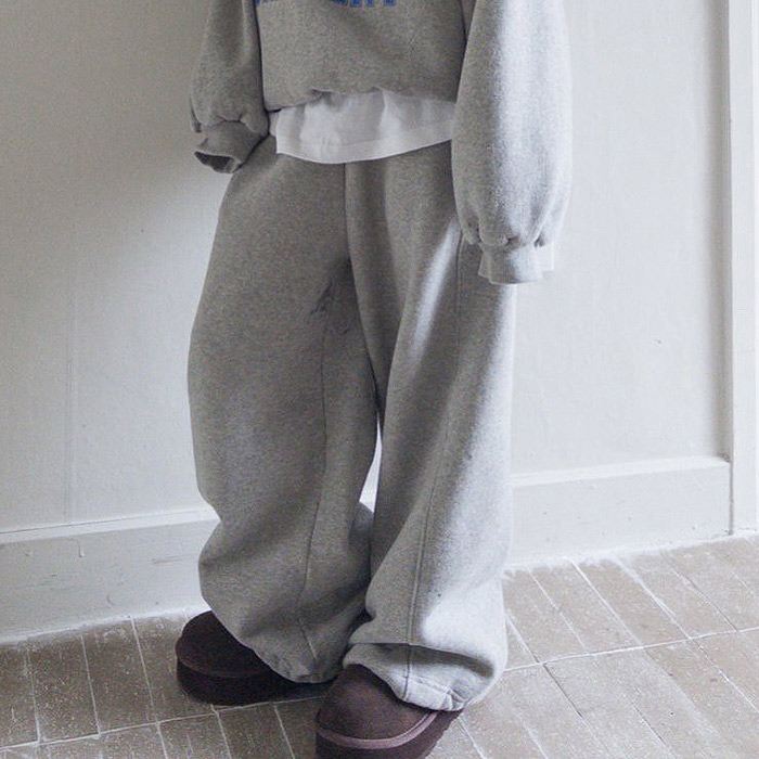 儿童抽绳亲子加绒运动裤 韩国南大门童装25冬款中大男女童卫裤313